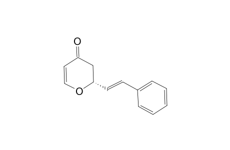 (-)-(R)-2-(trans-.beta.-styryl)-2,3-dihydro-pyran-4-one