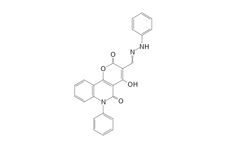 4-hydroxy-6-phenyl-3-[(2-phenylhydrazono)methyl]-2H-pyrano[3,2-c]quinoline-2,5(6H)-dione