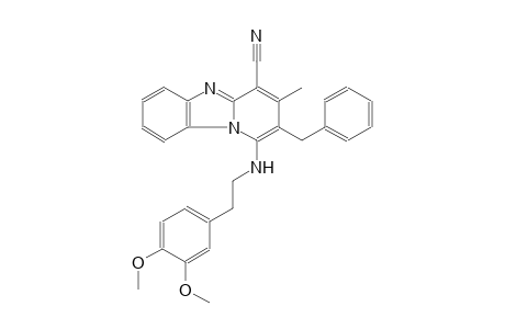 2-benzyl-1-{[2-(3,4-dimethoxyphenyl)ethyl]amino}-3-methylpyrido[1,2-a]benzimidazole-4-carbonitrile