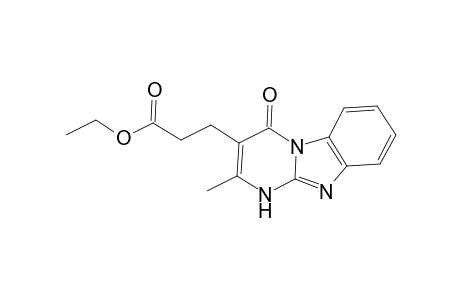 Pyrimido[1,2-a][1,3]benzimidazole-3-propanoic acid, 1,4-dihydro-2-methyl-4-oxo-, ethyl ester