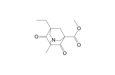 1-Azatricyclo[3.3.1.13,7]decane-3-carboxylic acid, 7-ethyl-5-methyl-4,6-dioxo-, methyl ester