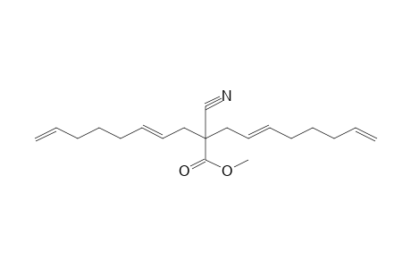 HEPTADECA-1,6,11,16-TETRAEN-9-CARBOXYLIC ACID, 9-CYANO-, METHYL ESTER (cis/trans-ISOMER)