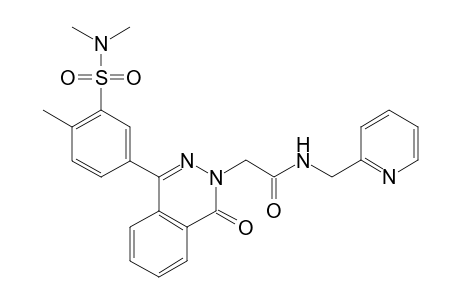 2-[4-[3-(dimethylsulfamoyl)-4-methyl-phenyl]-1-keto-phthalazin-2-yl]-N-(2-pyridylmethyl)acetamide