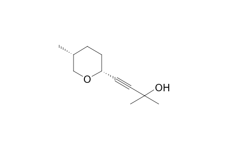 2-methyl-4-[(2R,5R)-5-methyloxan-2-yl]but-3-yn-2-ol