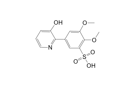 5-(3-Hydroxy-2-pyridinyl)-2,3-dimethoxybenzenesulfonic acid