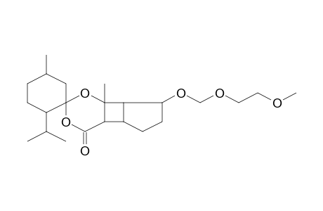 Spiro[3,5-dioxatricyclo[6.3.0.0(2,7)]undecan-6-one-4,2'-cyclohexane], 1'-isopropyl-2,4'-dimethyl-11-(2-methoxyethoxymethoxy)-