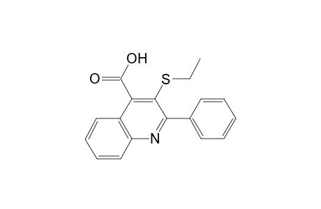 4-quinolinecarboxylic acid, 3-(ethylthio)-2-phenyl-