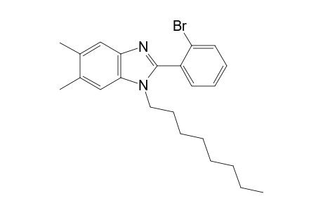 2-(2-Bromophenyl)-5,6-dimethyl-1-octyl-1H-benzoimidazole