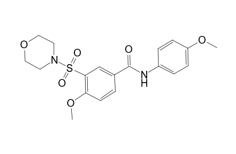 4-Methoxy-N-(4-methoxy-phenyl)-3-(morpholine-4-sulfonyl)-benzamide