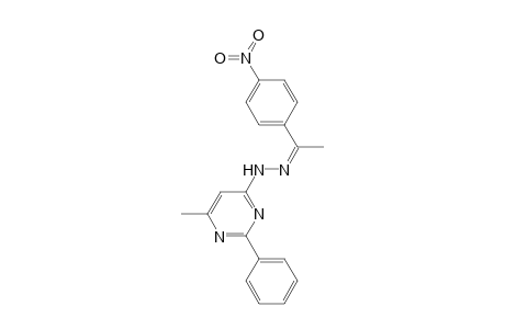 (1Z)-1-(4-Nitrophenyl)ethanone (6-methyl-2-phenyl-4-pyrimidinyl)hydrazone