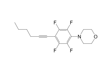 1-(4-Morpholino-2,3,5,6-tetrafluorophenyl)-1-hexyne