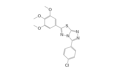 3-(4-chlorophenyl)-6-(3,4,5-trimethoxyphenyl)[1,2,4]triazolo[3,4-b][1,3,4]thiadiazole