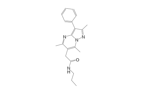 pyrazolo[1,5-a]pyrimidine-6-acetamide, 2,5,7-trimethyl-3-phenyl-N-propyl-