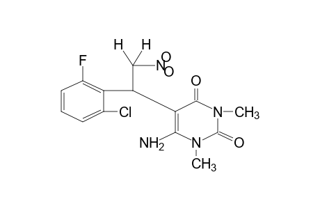 6-amino-5-[2-chloro-6-fluoro-alpha-(nitromethyl)benzyl]-1,3-dimethyluracil