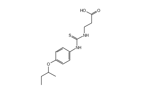 3-[3-(p-sec-butoxyphenyl)-2-thioureido]propionic acid