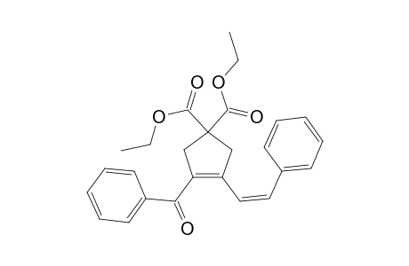 Diethyl (Z)-3-benzoyl-4-styrylcyclopent-3-ene-1,1-dicarboxylate