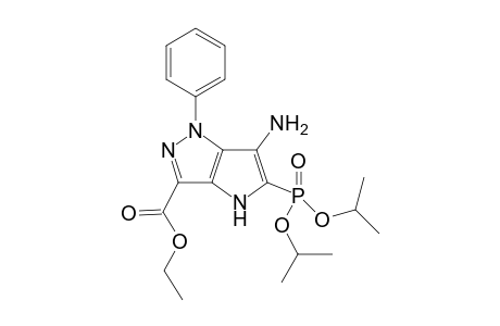 Ethyl 6-amino-5-(diisopropoxyphosphoryl)-1-phenyl-1,4-dihydropyrrolo[3,2-c]pyrazole-3-carboxylate