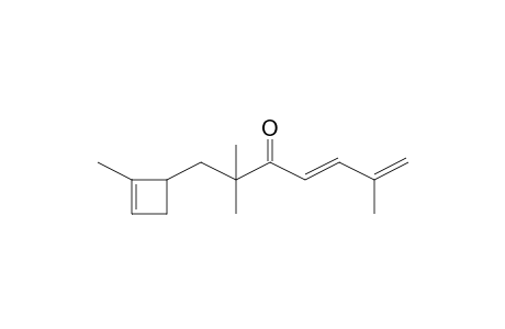 2,2,6-Trimethyl-1-(2-methyl-cyclobut-2-enyl)-hepta-4,6-dien-3-one