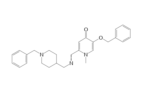 2-(((4-Benzylcyclohexyl)methylimino)methyl)-5-(benzyloxy)-1-methylpyridin-4(1H)-one