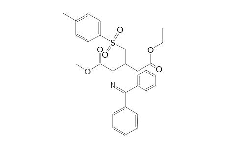 2-(Benzhydrylidene-amino)-3-(toluene-4-sulfonylmethyl)-pentanedioic acid 5-ethyl ester 1-methyl ester