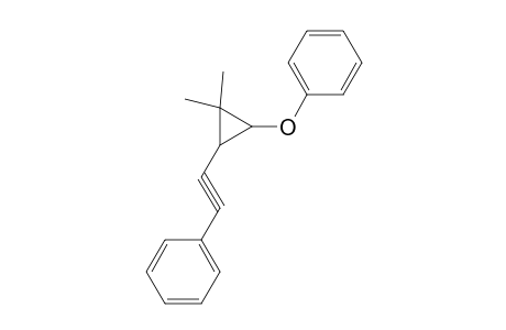 Cyclopropane, 1,1-dimethyl-2-phenoxy-3-(2-phenylethynyl)-, other isomer