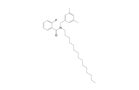 Benzamide, 2-fluoro-N-(3,5-dimethylbenzyl)-N-pentadecyl-