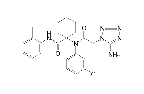 1-(N-[2-(5-amino-1-tetrazolyl)-1-oxoethyl]-3-chloroanilino)-N-(2-methylphenyl)-1-cyclohexanecarboxamide