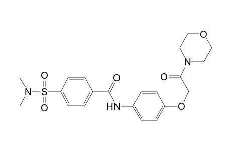 benzamide, 4-[(dimethylamino)sulfonyl]-N-[4-[2-(4-morpholinyl)-2-oxoethoxy]phenyl]-