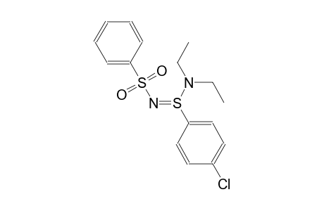N-[(Z)-(4-chlorophenyl)(diethylamino)-lambda~4~-sulfanylidene]benzenesulfonamide