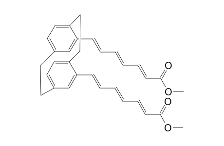 4,15-BIS-[(1E,3E,5E)-6-(METHOXYCARBONYL)-HEXA-1,3,5-TRIENYL-[2.2]-PARACYCLOPHANE