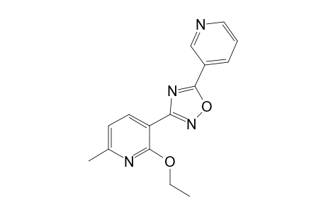 2-Ethoxy-6-methyl-3-[5-(3-pyridinyl)-1,2,4-oxadiazol-3-yl]pyridine