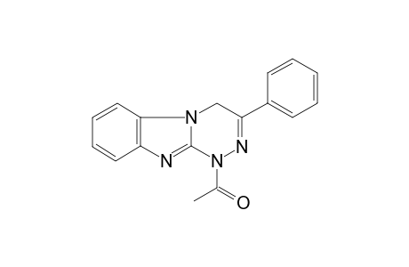 1-Acetyl-3-phenyl-1,4-dihydro[1,2,4]triazino[4,3-a]benzimidazole