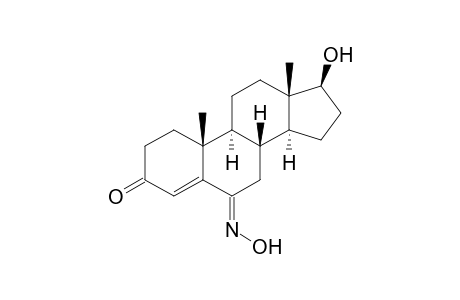 17-.beta.-Hydroxy-6E-hydroximinoandrost-4-en-3-one