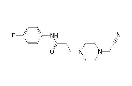 3-(4-Cyanomethyl-piperazin-1-yl)-N-(4-fluoro-phenyl)-propionamide