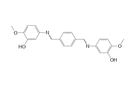 5-[[4-[(3-hydroxy-4-methoxy-phenyl)iminomethyl]phenyl]methyleneamino]-2-methoxy-phenol