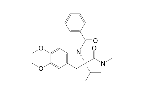 N-Benzoyl-2-(3',4'-dimethoxybenzyl)valine - methylamide