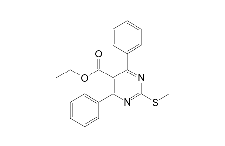 Ethyl 2-(methylthio)-4,6-diphenylpyrimidine-5-carboxylate