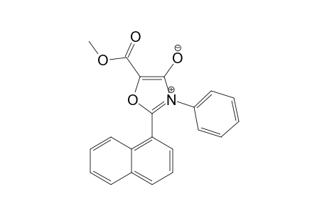 (E)-methoxy-(2-naphthalen-1-yl-4-oxidanylidene-3-phenyl-1,3-oxazol-3-ium-5-ylidene)methanolate