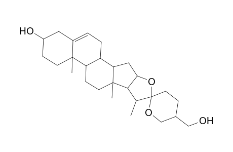 Spirost-5-ene-3,27-diol, (3.beta.,25S)-