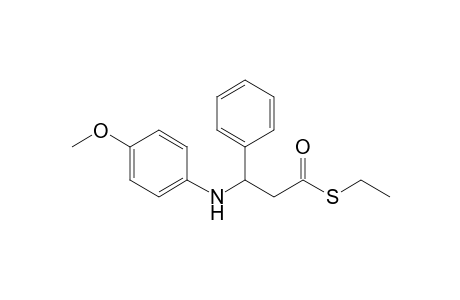 Ethyl 3-[N-(4-Methoxyphenyl)amino]-3-phenylpropanethioate
