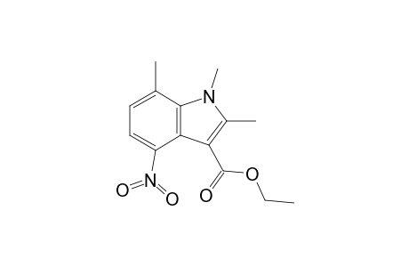 Ethyl 1,2,7-trimethyl-4-nitro-indole-3-carboxylate