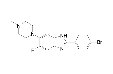 (1H)Benzimidazole, 2-(4-bromophenyl)-5-fluoro-6-(4-methylpiperazin-1-yl)-