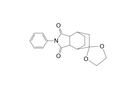 8-(Ethylidenedioxy)-4-phenyl-4-azatricyclo[5.2.2.0(2,6)]undecane-3,5-dione