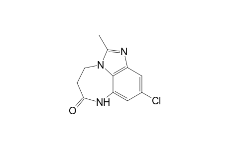9-Chloro-2-methyl-4,5-dihydro-(7H)-imidazo[1,5,4-ef]-1,5-benzodiazepin-6-one