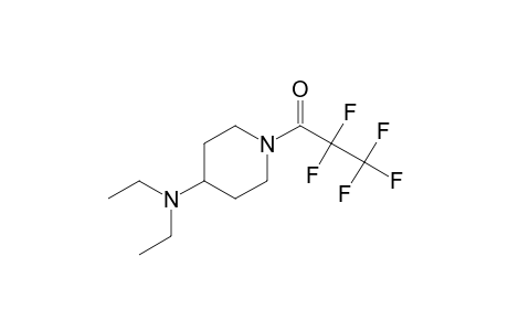 4-Piperidinamine, N,N-diethyl-, N'-pentafluoropropionyl-