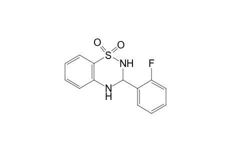 2H-1,2,4-Benzothiadiazine, 3-(2-fluorophenyl)-3,4-dihydro-, 1,1-dioxide