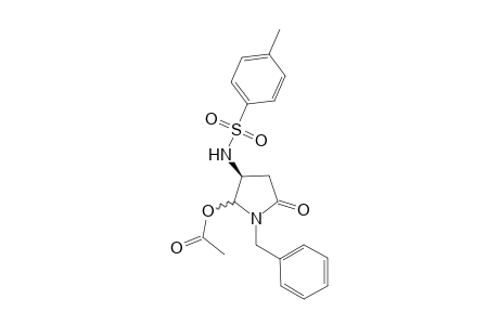 Acetic acid (S)-1-benzyl-5-oxo-3-(toluene-4-sulfonylamino)-pyrrolidin-2-yl ester