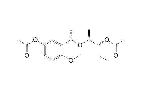 (.alpha.'S,2S,1R/S)-2-(5'-Acetoxy-2'-methoxy-.alpha.'-methylbenzyloxy)-1-ethylpropyl acetate