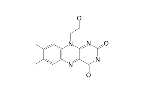 Benzo[g]pteridine-10(2H)-acetaldehyde, 3,4-dihydro-7,8-dimethyl-2,4-dioxo-