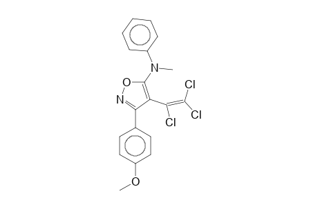 3-(4-Methoxyphenyl)-N-methyl-N-phenyl-4-(1,2,2-trichlorovinyl)-5-isoxazolamine